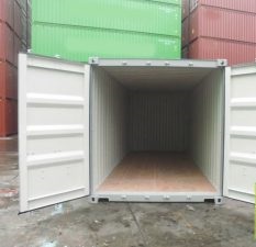 20 ft One Trip with cargo doors open, One Trip sea can, One trip shipping container for sale, One Trip shipping container for sale, One Trip like new shipping container